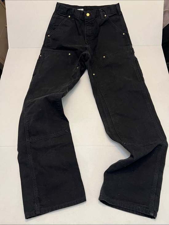 Carhartt Other - VINTAGE Y2K  CARHARTT USA UNION MADE DOUBLE KNEE WORK PANTS BLACK SIZE 31x34
